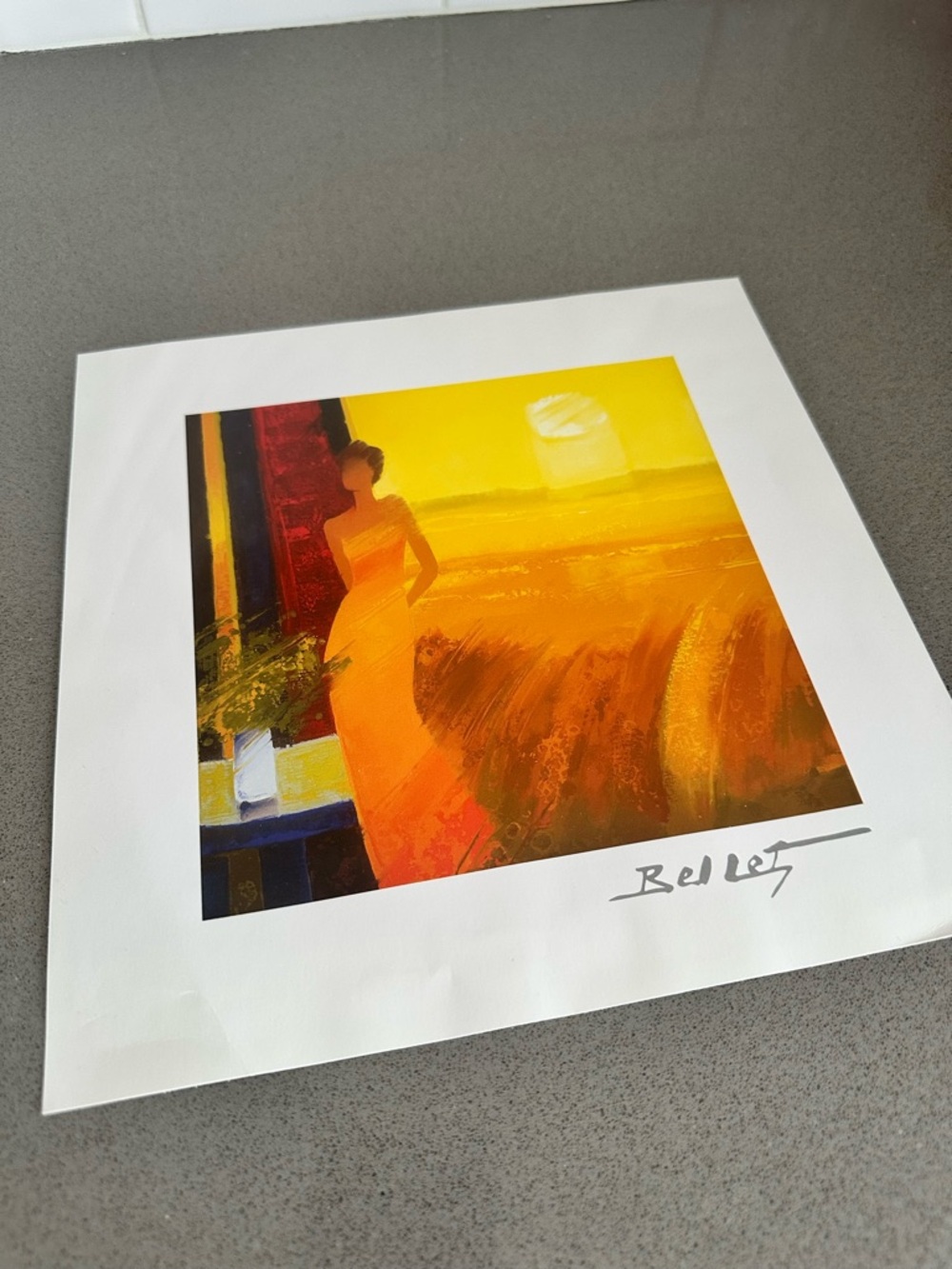 Park West Emilie Bellet "Dans la Maturite des Bles" 10x10 Lithograph print COA - Picture 3 of 14